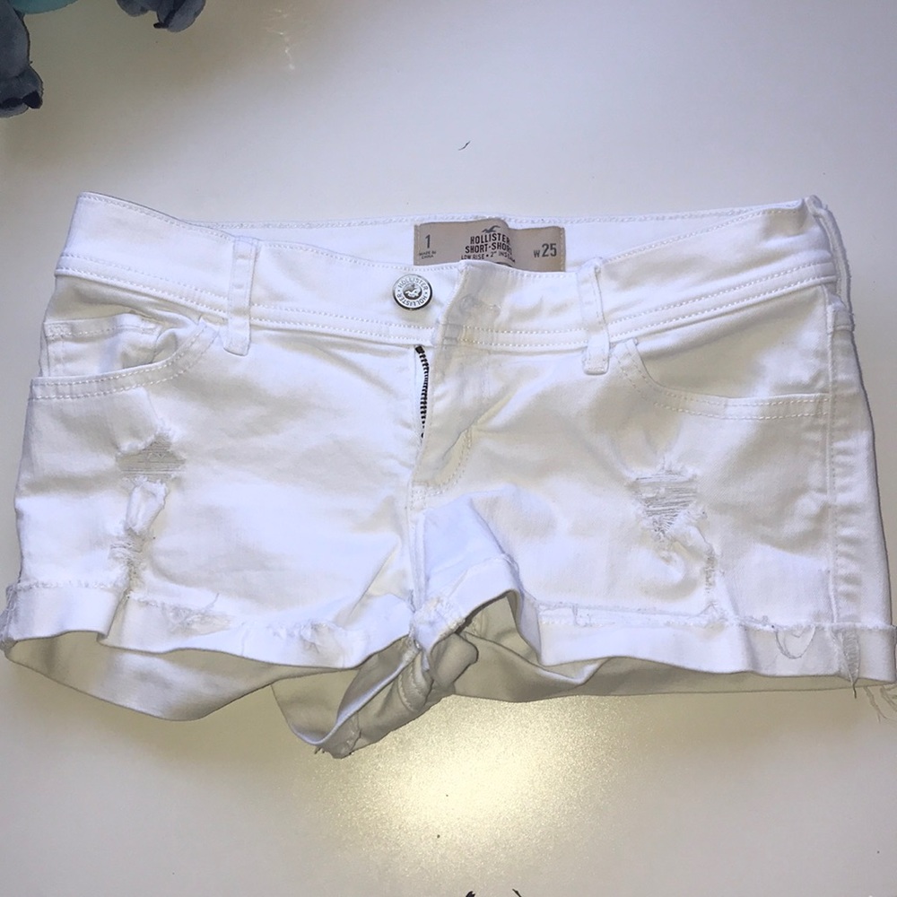 White Hollister Short Shorts
